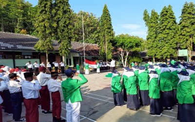 Matsama MTsN 9 Gunungkidul Tahun Pelajaran 2022/2023 Dibuka dengan Upacara Bendera